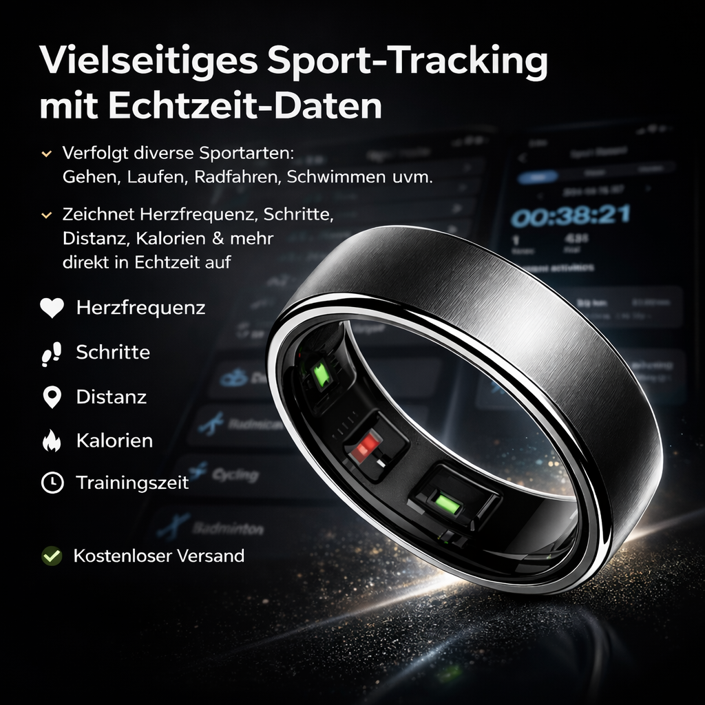 Aurai Ring – Intelligenter Gesundheitsring für Schlaf & Stress